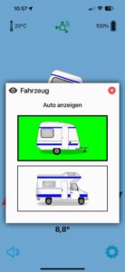 Menü Einstellung/Fahrzeug